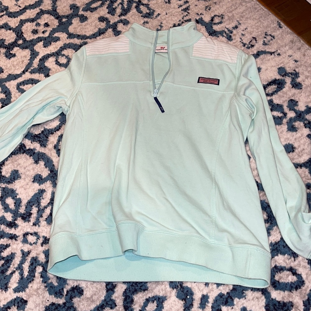 TEAL VINEYEARD VINES QUARTERZIP